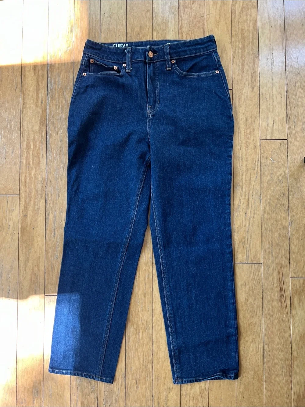 J. Crew Dark Indigo Straight Leg Jeans